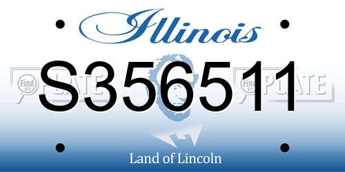 S356511 Illinois License Plate