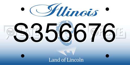 S356676 Illinois License Plate
