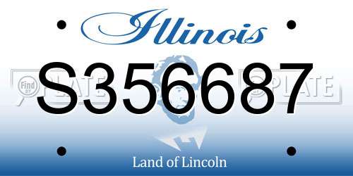 S356687 Illinois License Plate