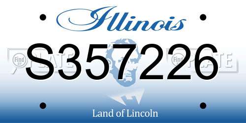 S357226 Illinois License Plate