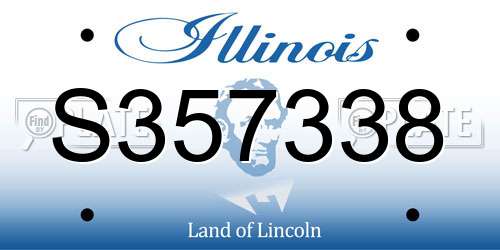 S357338 Illinois License Plate