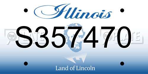 S357470 Illinois License Plate