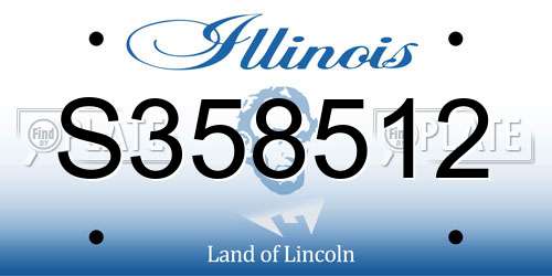 S358512 Illinois License Plate