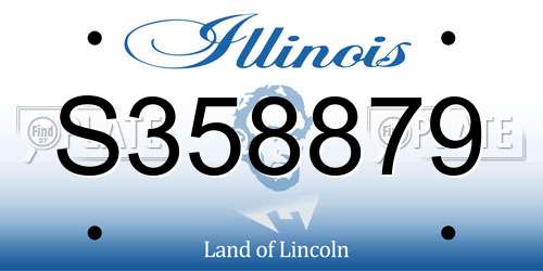 S358879 Illinois License Plate