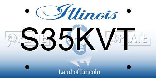 S35KVT Illinois License Plate