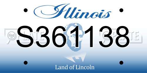 S361138 Illinois License Plate