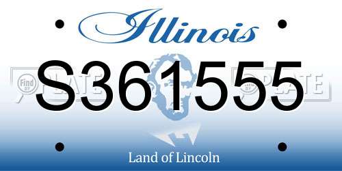 S361555 Illinois License Plate