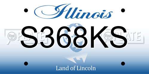 S368KS Illinois License Plate