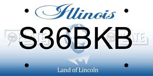 S36BKB Illinois License Plate