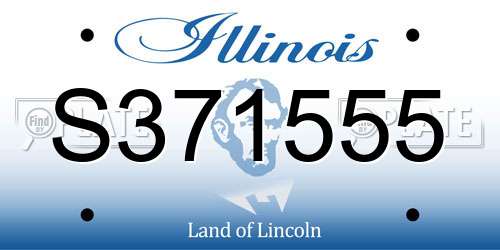 S371555 Illinois License Plate