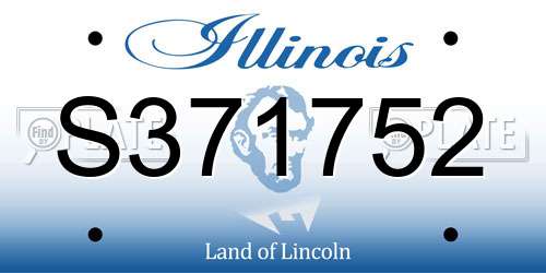 S371752 Illinois License Plate