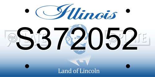 S372052 Illinois License Plate
