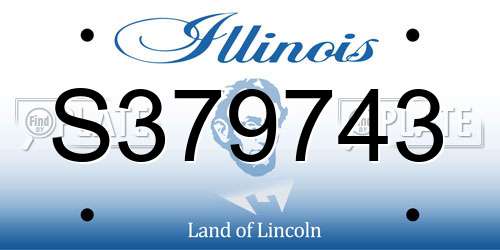 S379743 Illinois License Plate