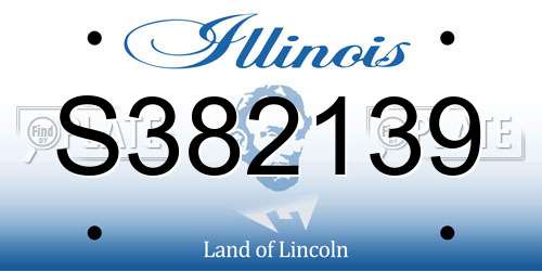 S382139 Illinois License Plate