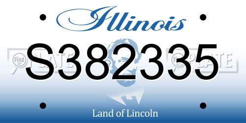 S382335 Illinois License Plate