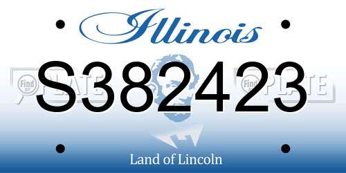 S382423 Illinois License Plate