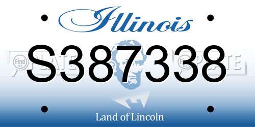 S387338 Illinois License Plate