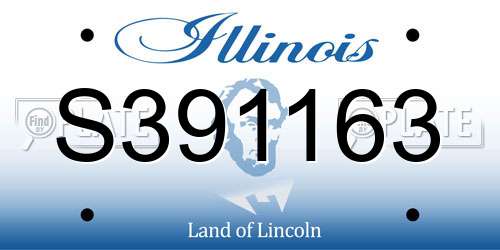 S391163 Illinois License Plate