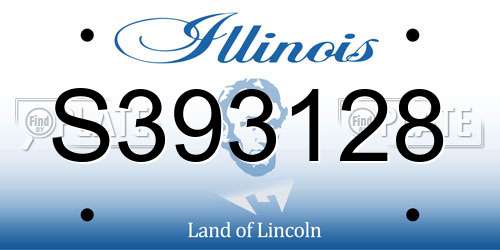 S393128 Illinois License Plate