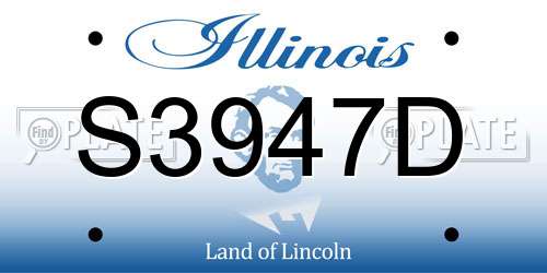 S3947D Illinois License Plate