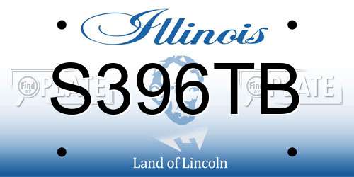 S396TB Illinois License Plate
