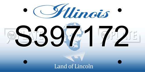 S397172 Illinois License Plate