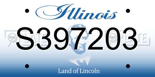 S397203 Illinois License Plate