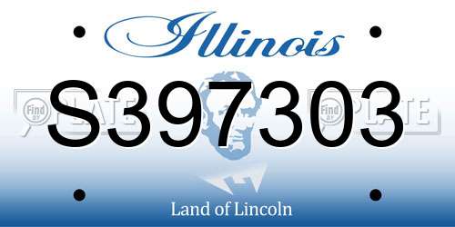 S397303 Illinois License Plate