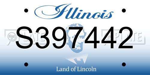 S397442 Illinois License Plate