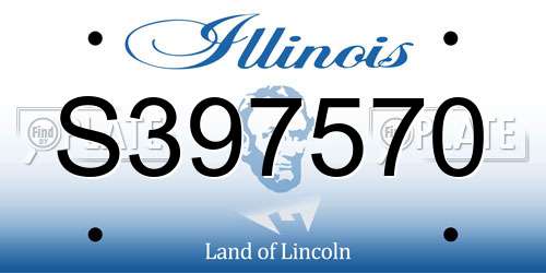 S397570 Illinois License Plate