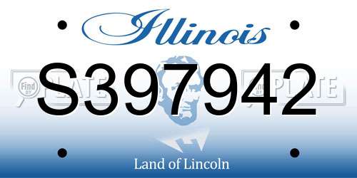 S397942 Illinois License Plate