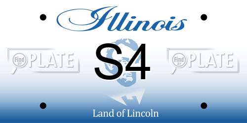 S4 Illinois License Plate