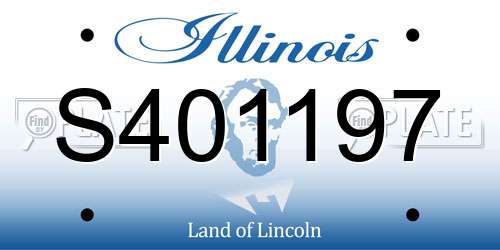 S401197 Illinois License Plate