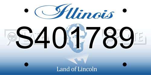 S401789 Illinois License Plate