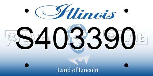 S403390 Illinois License Plate