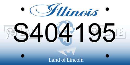 S404195 Illinois License Plate
