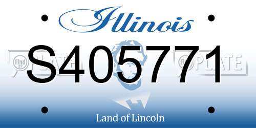 S405771 Illinois License Plate