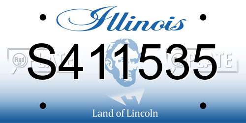 S411535 Illinois License Plate