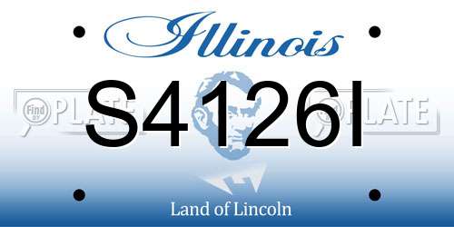 S4126I Illinois License Plate
