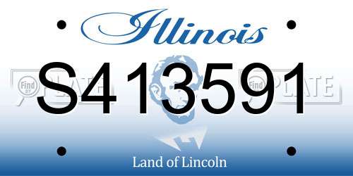 S413591 Illinois License Plate