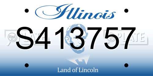 S413757 Illinois License Plate