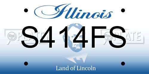 S414FS Illinois License Plate