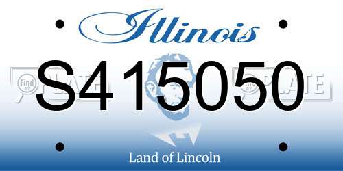 S415050 Illinois License Plate