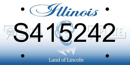 S415242 Illinois License Plate