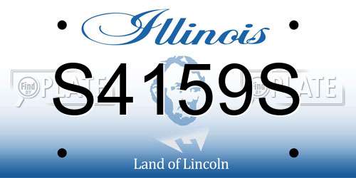 S4159S Illinois License Plate