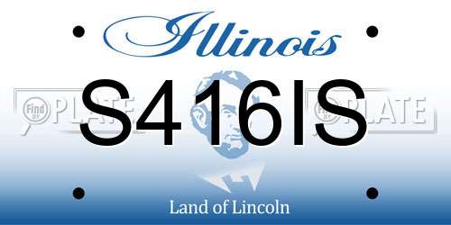 S416IS Illinois License Plate