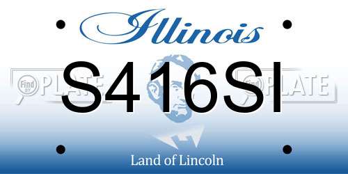 S416SI Illinois License Plate