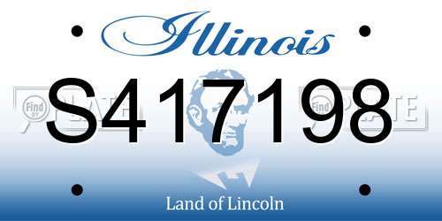 S417198 Illinois License Plate