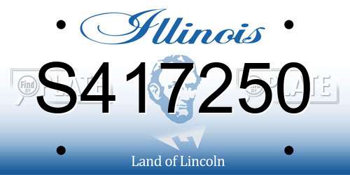 S417250 Illinois License Plate