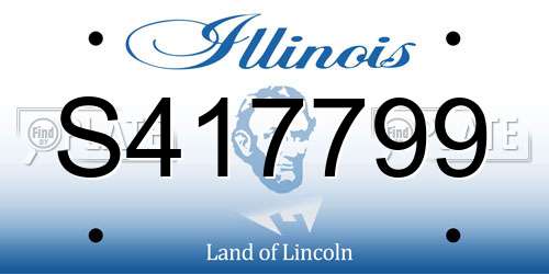 S417799 Illinois License Plate